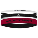 ジョーダン(JORDAN)(メンズ)バスケットボール ジョーダン エラスティックスポーツミックスワイズ ヘッドバンド 3本入 JD2022-117(4)