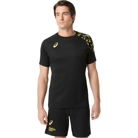 アシックス(ASICS)(メンズ)バレーボールウェア トップラインファミリー半袖シャツ 2053A213.003