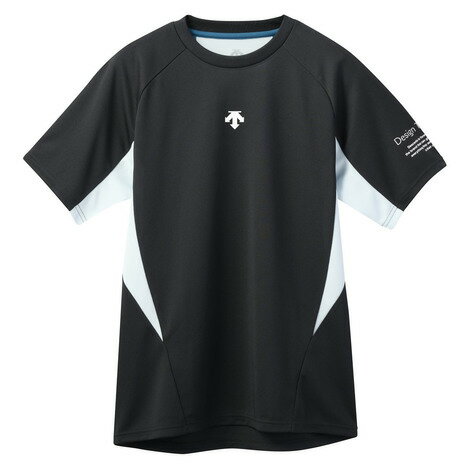 デサント(DESCENTE)(メンズ、レディース)バレーボールウェア 半袖バレーシャツ DV5SHT04U BK00