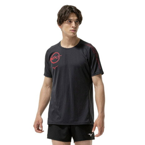 ミズノ(MIZUNO)(メンズ、レディース)バレーボールウェア N-XTプラクティスシャツ 半袖 V2MAC50099