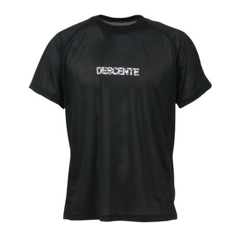 デサント（DESCENTE）（メンズ、レディース）半袖バレーボールシャツ DV5FHT01U BK00