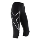 ツー タイムズ ユー（2XU）（レディース）コンプレッション 3/4タイツ WA4175B-BLK/SIL