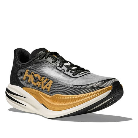  ホカ（HOKA）（メンズ）ランニングシューズ トレーニングシューズ 部活 シエロ X1 2.0 ブラック ゴールド 1162053-BKGD スニーカー