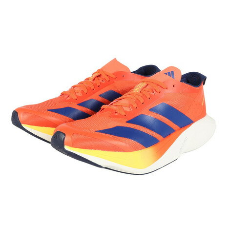 【20%OFFクーポン対象！11/25まで】アディダス（adidas）（メンズ、レディース）ランニングシューズ トレーニングシューズ 部活 アディゼロ ドライブ RC M ネイビー オレンジ JH5695