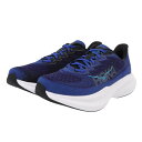 ホカ(HOKA)(メンズ)ランニングシューズ ジョギングシューズ マッハ 6 ワイド ブラック ネイビー 1147833-BNGH スニーカー