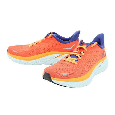 ホカ（HOKA）（メンズ）ランニングシューズ クリフトン8 オレンジ 1119393-FBLN スニーカー 厚底 プレート ジョギング トレーニング 部活のサムネイル