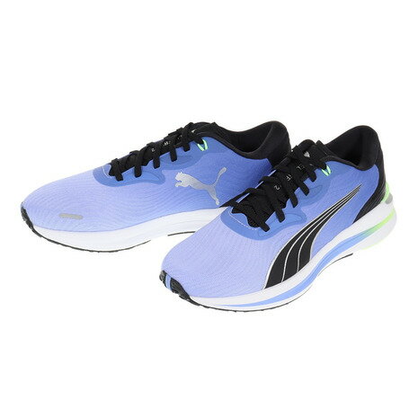 プーマ（PUMA）（メンズ）ランニングシューズ エレクトリファイ ニトロ 2 ブルー 37681408 スニーカー ジョギング トレーニング クッション性 軽量