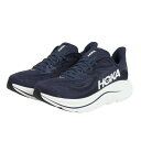 ホカ(HOKA)(メンズ)ランニングシューズ ジョギングシューズ クリフトン 10 ネイビー 1162030-NWT スニーカー ラン ウォーク 超軽量 クッション性 通気性