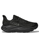 ホカ(HOKA)(メンズ)ランニングシューズ ジョギングシューズ クリフトン 10 ワイド ブラック 1162032-BBLC スニーカー ラン ウォーク 超軽...