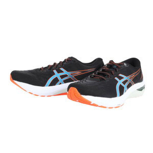 アシックス（ASICS）（メンズ）ランニングシューズ GT-2000 11 EXTRA WIDE ブラック ブルー 1011B476.006 スニーカー ジョギング トレーニング 安定 軽量 部活