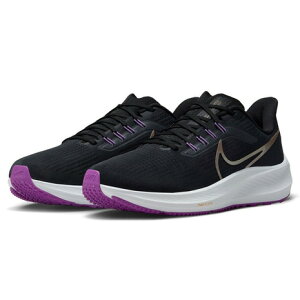 ナイキ（NIKE）（メンズ）ランニングシューズ エア ズーム ペガサス 39 ブラック DH4071-008 スニーカー 厚底 プレート トレーニング 軽量 駅伝 部活 マラソン