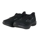 ミズノ(MIZUNO)(メンズ、レディース)ランニングシューズ ウエーブライダー28SW ブラック グレー J1GC246503 スニーカー ジョギング