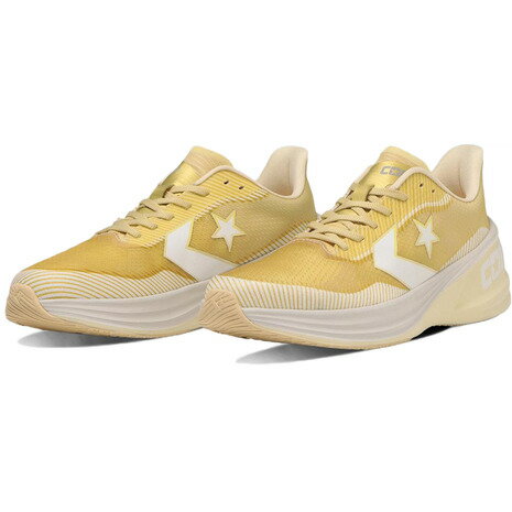 コンバース(CONVERSE)(メンズ、レディース)ランニングシューズ ジョギングシューズ コンズ ランスラッシュ 34201904 ゴールド/ホワイト