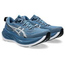 アシックス(ASICS)(メンズ、レディース)ランニング ジョギングシューズ スーパーブラスト 2 ブルー ホワイト 1013A142.402