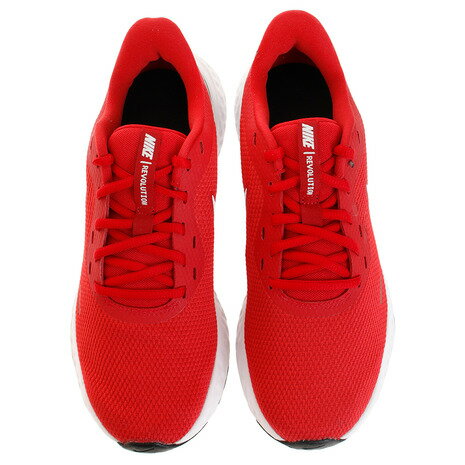 ナイキ（NIKE） レボリューション 5 レッド ホワイト 赤 白 BQ3204-600 ランニング トレーニングシューズ 運動靴 スポーツ スニーカー ジョギング （メンズ）