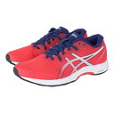 アシックス（ASICS）（レディース）ランニングシューズ レディース 赤 1012B192.601 ライトレーサー 4 LYTERACER 4 レッドホワイト スニーカー