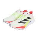 アディダス(adidas)(レディース)ランニングシューズ アディゼロ ボストン 12 ホワイト JQ2554 スニーカー トレーニング 部活 クッション 軽量 厚底