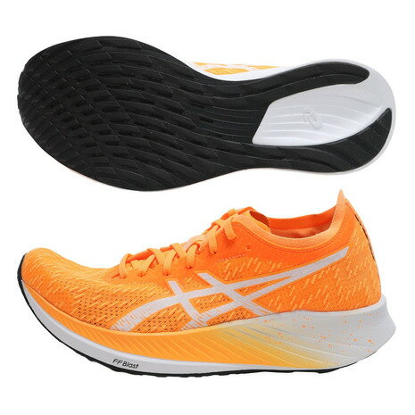 【5/10 24h限定 エントリー＆対象3店舗以上買い回りで最大P10倍！】アシックス（ASICS）（レディース）ランニングシューズ マジック スピード オレンジ 1012A895.800 スニーカー 厚底 プレート ジョギング 駅伝 部活 マラソン