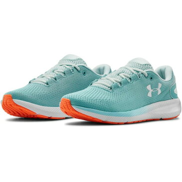 【20%OFFクーポンあり 10/24迄】アンダーアーマー(UNDER ARMOUR) ランニングシューズ チャージド パスート2 3022604 BHZ/WHT/WHT ジョギングシューズ マラソン (レディース)