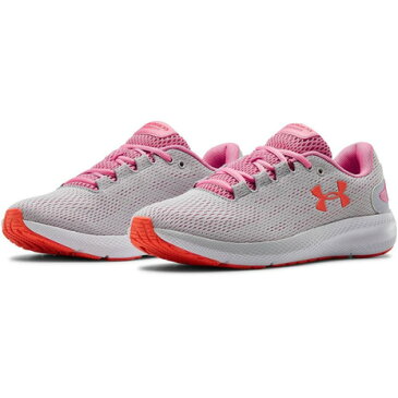 【20%OFFクーポンあり 10/24迄】アンダーアーマー(UNDER ARMOUR) ランニングシューズ チャージド パスート2 3022604 HGY/WHT/LIP ジョギングシューズ (レディース)