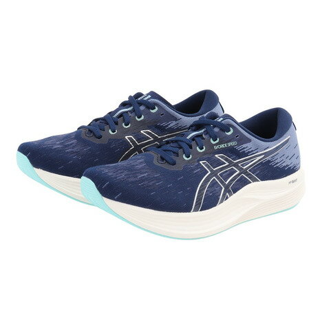 アシックス（ASICS）（レディース）ランニングシューズ エボライドスピード2 ネイビー 1012B597.400 スニーカー ジョギング 軽量