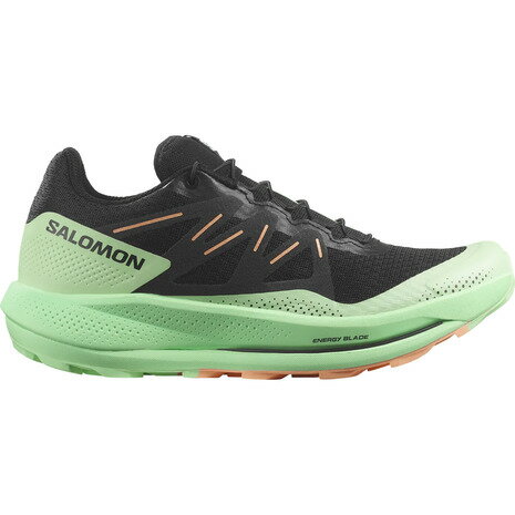 サロモン（SALOMON）（レディース）ランニングシューズ パルサートレイル ブラック グリーン L47306400 スニーカー スニーカー トレイル クッション性