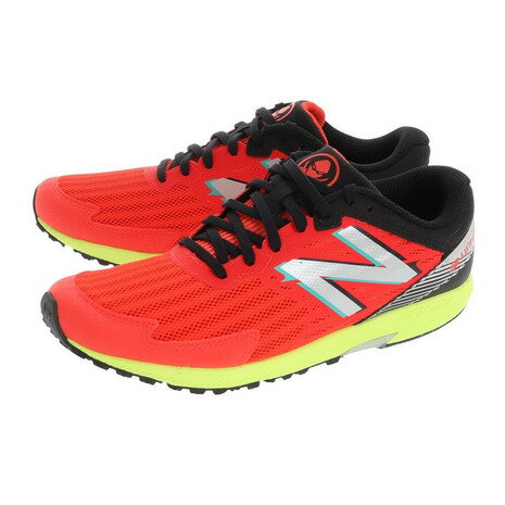 ニューバランス（new balance）（キッズ）ジュニア ランニングシューズ レッド ブラック NB HANZO J X4 YPHANZX4M レースシューズ 靴 シューズ