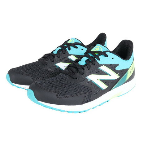 ニューバランス（new balance） ハンゾー HANZO J v5 グリーン ブラック YPHANZK5 M ジュニア ランニングシューズ スニーカー スポーツ 子供 運動靴 （キッズ）