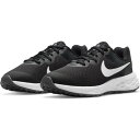 【5/10 24h限定 エントリー＆対象3店舗買い回りで最大P10倍！】ナイキ（NIKE）（キッズ）レボリューション 6 NN GS ブラックホワイト 黒 白 DD1096-003 ジュニア ランニングシューズ スポーツ スニーカー 運動靴 子供