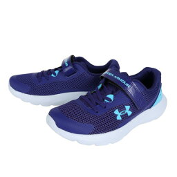 アンダーアーマー（UNDER ARMOUR）（キッズ）ジュニアシューズ BPS サージ 3 AC ブルー 3024990 501 スニーカー ベルクロ ベルト付き 軽量 安定性 通気性