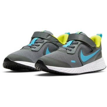 ナイキ(NIKE) ジュニアスポーツシューズ レボリューション 5 BQ5672-019 ベルクロ ベルト付き スニーカー (キッズ)