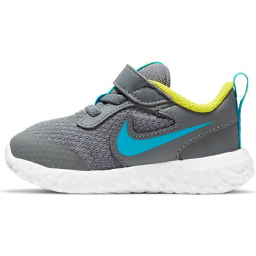ナイキ(NIKE) ジュニアスポーツシューズ レボリューション 5 BQ5673-019 ベルクロ ベルト付き ベビー スニーカー (キッズ)