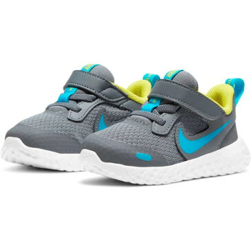 ナイキ(NIKE) ジュニアスポーツシューズ レボリューション 5 BQ5673-019 ベルクロ ベルト付き ベビー スニーカー (キッズ)