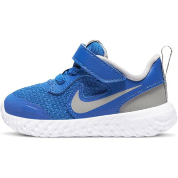 ナイキ(NIKE) ジュニアスポーツシューズ レボリューション 5 BQ5673-403 ベルクロ ベルト付き ベビー スニーカー (キッズ)