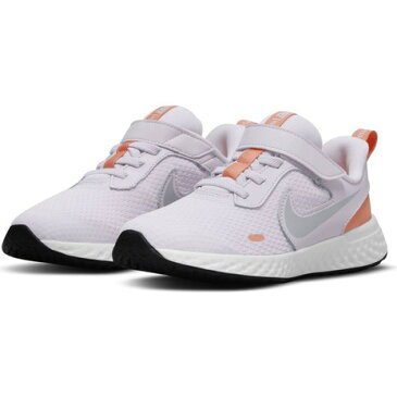 ナイキ(NIKE) ジュニアスポーツシューズ レボリューション 5 BQ5672-504 ベルクロ ベルト付き スニーカー (キッズ)