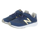 ニューバランス（new balance）（キッズ）ジュニアスポーツシューズ 紺 ネイビー YOPREM NY YOPREMNYW ベルクロ ベルト付き スニーカー 靴 シューズ キッズ その1