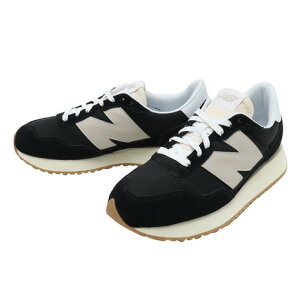 【11/25 24h限定 エントリー＆対象4店舗買い回りで最大P10倍！】ニューバランス（new balance）（メンズ、レディース）スニーカー 237 黒 ブラック MS237BTW D ビックロゴ カジュアルシューズ 厚底 スエード オールシーズン