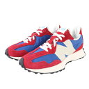 ニューバランス（new balance）（メンズ）スニーカー 327 MS327 CH D 赤 レッドブルー ビックロゴ 厚底 スエード 派手 オールシーズン カジュアル おしゃれ