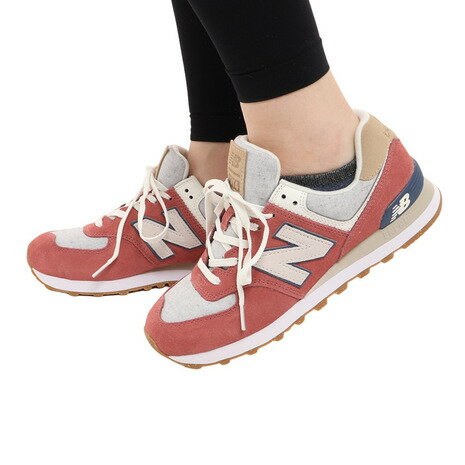 ニューバランス（new balance）（メンズ、レディース）574 レッド 赤 U574SR2 D スニーカー スポーツシューズ カジュアル スエード シンプル 通学 学生 運動靴