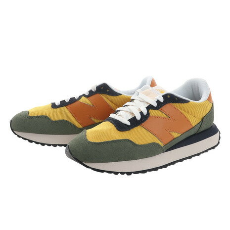 ニューバランス（new balance）（メンズ、レディース）スニーカー MS237 LU1 D イエロー カラフル ビックロゴ カジュアルシューズ 通勤 通学 普段履きのサムネイル