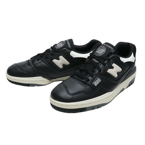 ニューバランス（new balance）（メンズ）スニーカー 黒 メンズ ブラック BB550 LBW D スポーツシューズ お一人様一点まで カジュアル 通勤 通学 レザー風