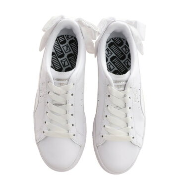プーマ(PUMA) バスケット スニーカー レディース BOW リボン 367319-01WHT 白 ホワイト (レディース)