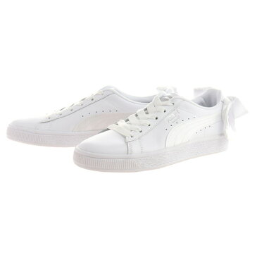 プーマ(PUMA) バスケット スニーカー レディース BOW リボン 367319-01WHT 白 ホワイト (レディース)