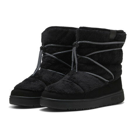 プーマ（PUMA）（レディース）スニーカー アウトドアシューズ スノーバエ スウェードウィメンズ ブラック 40217501 ブーツ カジュアル