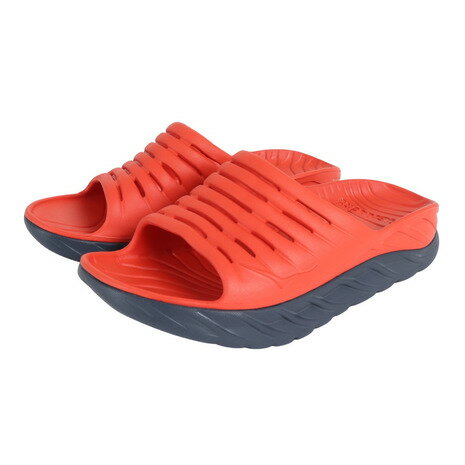 【8/25 24h限定 エントリー＆対象4店舗買い回りで最大P10倍！】ホカ（HOKA）（メンズ）スポーツサンダル オラ リカバリー スライド レッド 1099673-FORB シャワーサンダル スリッパ レジャー 夏のサムネイル