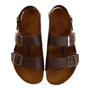 【10%オフクーポン 9/8まで】ビルケンシュトック(BIRKENSTOCK) サンダル ぺたんこ ストラップサンダル ミラノ 34701 DBRN ブラウン 茶色 (メンズ、レディース)