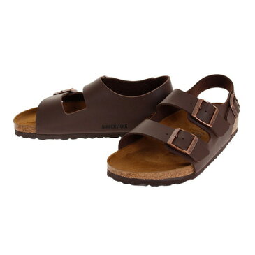 【10％オフクーポン 9/8まで】ビルケンシュトック（BIRKENSTOCK） サンダル ぺたんこ ストラップサンダル ミラノ 34701 DBRN ブラウン 茶色 （メンズ、レディース）