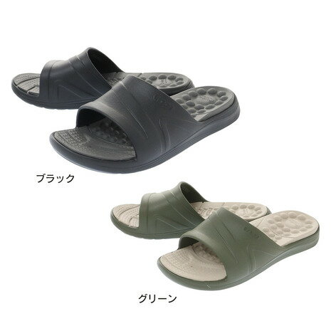 クロックス（crocs） サンダル レディース ぺたんこ シャワーサンダル リバイバ スライド 205546-3TQ （レディース）