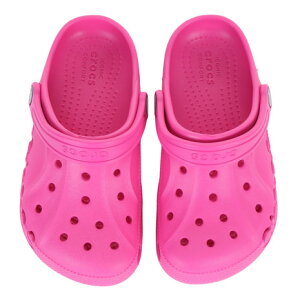 クロックス（crocs）（キッズ）ジュニアサンダル バヤ クロッグ キッズ フラッシュピンク 207013-6QQ-2023 スポーツ シャワサン レジャー プール サボサンダル