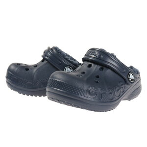 クロックス（crocs）（キッズ）ジュニアサンダル バヤ ラインド クロッグ トドラー ネイビー 207501-463-2022 ボア レジャー アウトドア サボサンダル